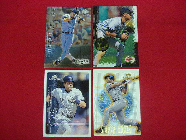 Derek Jeter Upper Deck Baseball Card Lot (4 Cards) - New York Yankees