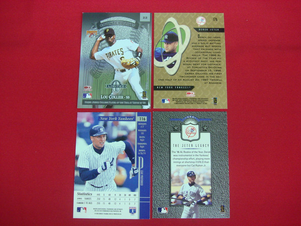 Derek Jeter Leaf Baseball Cards (4-Card Lot) - New York Yankees