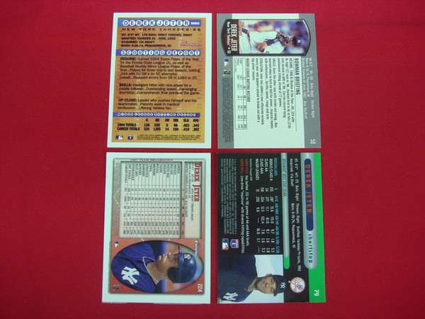 Derek Jeter Bowman Baseball Card Lot (4 Cards) - New York Yankees -  Sports Memorabilia