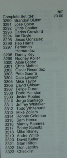 1991 Burlington Indians ProCards Team Set (Manny Ramirez Rookie!) - Factory Sealed MiLB