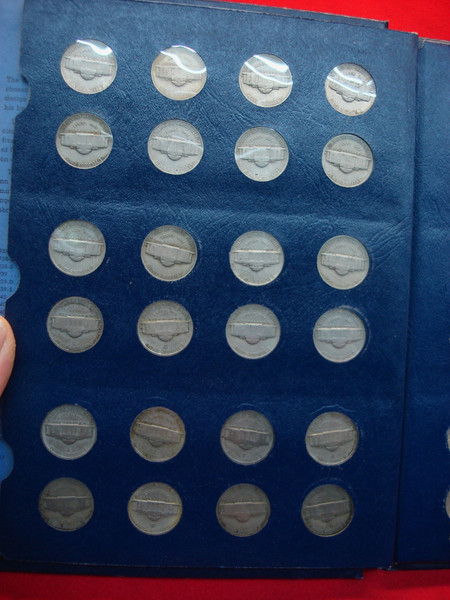 Complete Circulated Jefferson Nickel Set 1938-1975 P-D-S (98 Coins) with S Mint Proofs