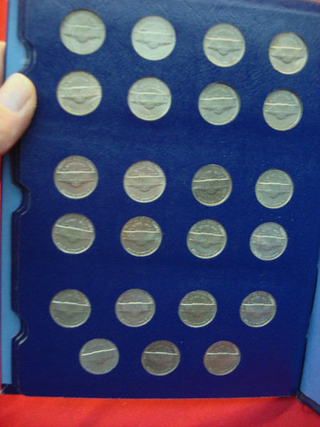 Complete Circulated Jefferson Nickel Set 1938-1975 P-D-S (98 Coins) with S Mint Proofs