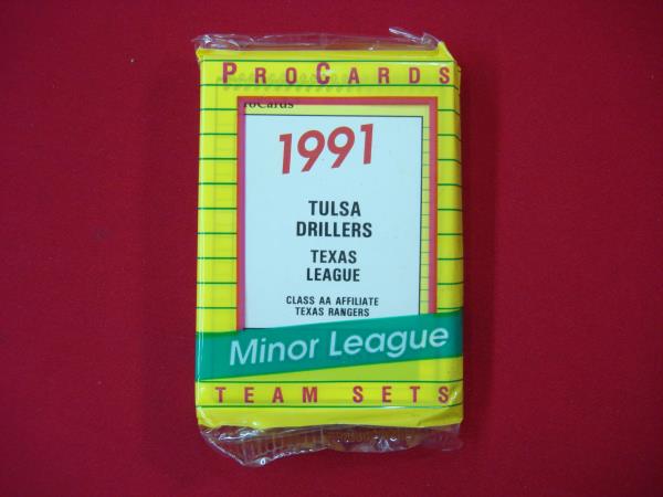 1991 Tulsa Drillers ProCards Team Set - Ivan Rodriguez Rookie Card, Sealed