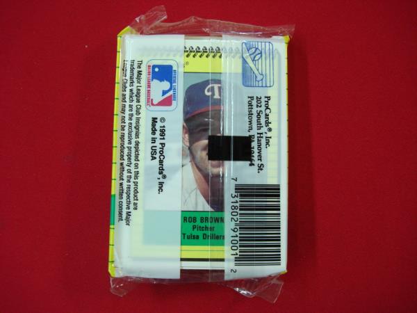 1991 Tulsa Drillers ProCards Team Set - Ivan Rodriguez Rookie Card, Sealed