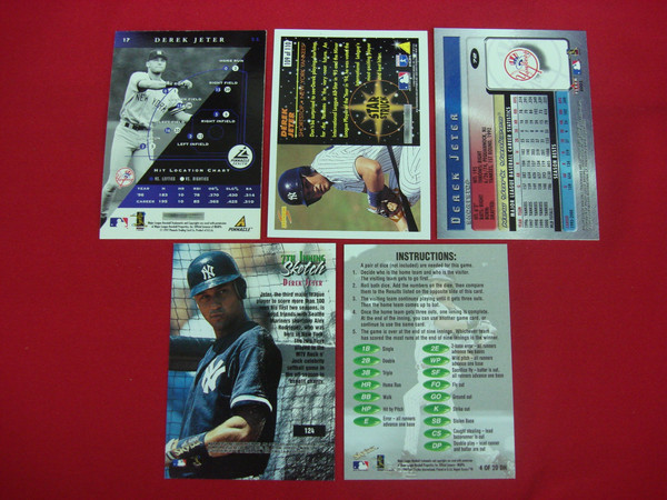 Derek Jeter Baseball Card Lot (5 Cards) - New York Yankees -  Iconic Rookie & More