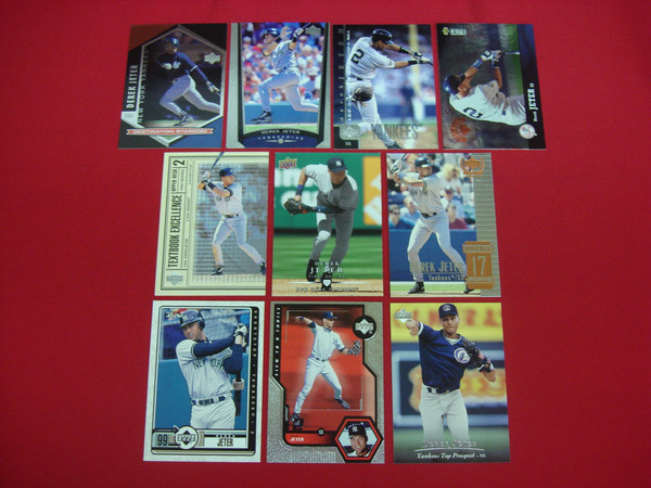 Derek Jeter Baseball Card Lot (10 Cards) - Upper Deck, New York Yankees