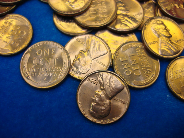 1958 Lincoln Wheat Cent Roll - 50 Red UNC Coins (Last Year, Estate Collection)