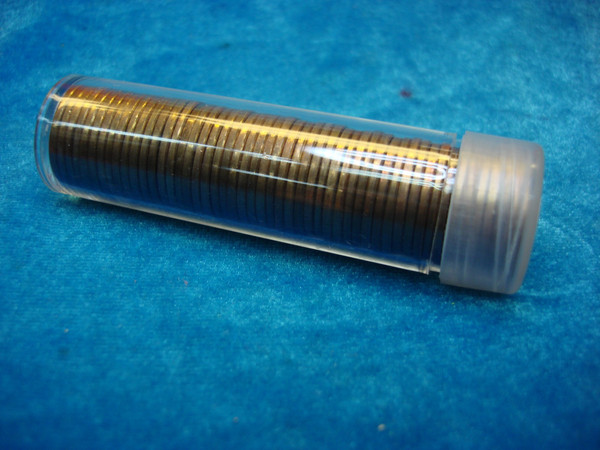 1958 Lincoln Wheat Cent Roll - 50 Red UNC Coins (Last Year, Estate Collection)