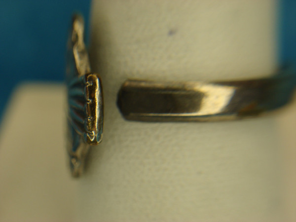 Vintage Rolex Souvenir Spoon Ring - Silver Plate, Size 10 1/2