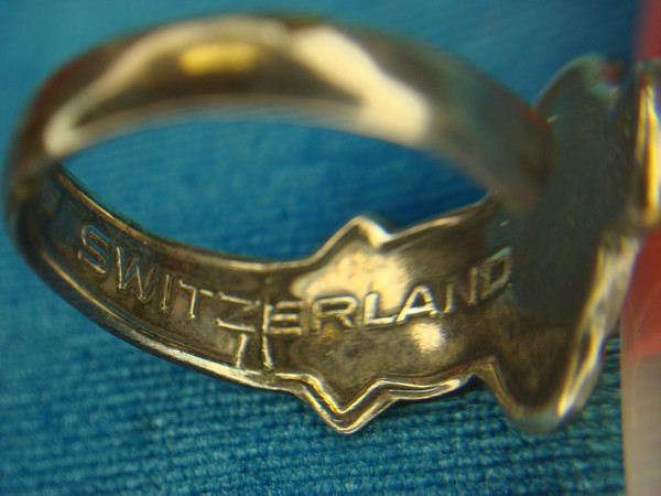 Vintage Rolex Souvenir Spoon Ring - Silver Plate, Size 10 1/2