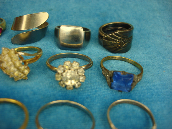 15 Unique Vintage & Modern Fashion Rings - Estate Lot Under $3 Each