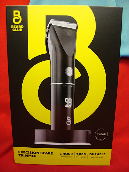 Beard Club Precision Trimmer - 5 Settings, LED Charging Stand & 8 Guides - Factory Sealed