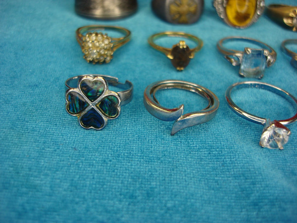 Vintage & Modern Fashion Ring Lot of 15 - Unique Estate Jewelry Collection