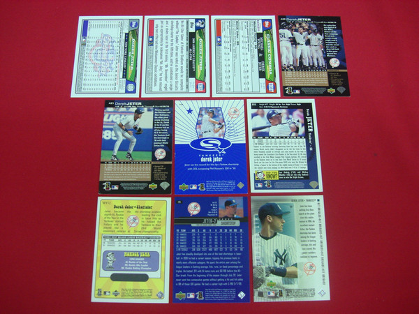 Derek Jeter Baseball Card Lot (10 Cards) - Topps & Upper Deck - New York Yankees