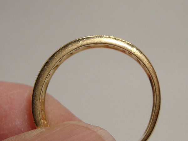 ✨ 14K Solid Gold Diamond Pave Ring (Size 8.5) - .36ctw  