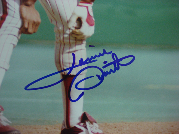 Lonnie Smith Autographed Phillies 8x10 MLB Photo - Official, Signed by Legend
