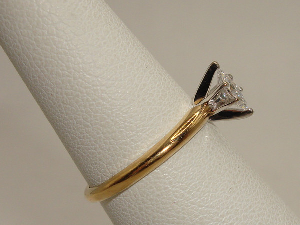 ✨ Dazzling 14K Gold Marquise Diamond Engagement Ring (Size 5, 1/4ct) ✨