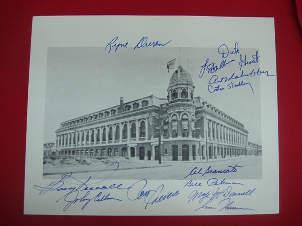 Vintage Autographed Shibe Park / Connie Mack Stadium Photo - Early Philadelphia Phillies