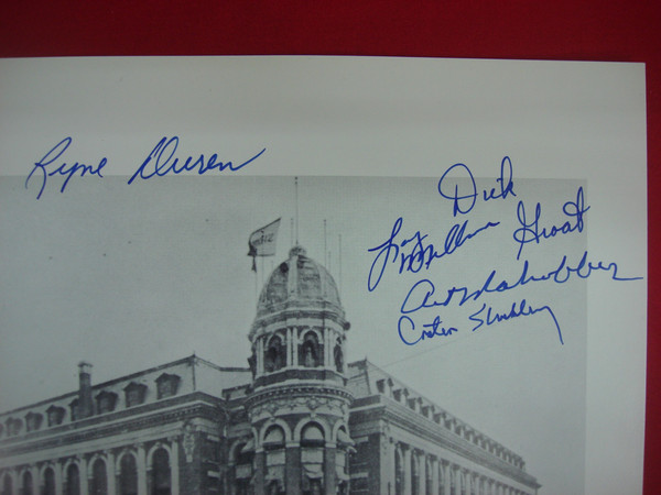Vintage Autographed Shibe Park / Connie Mack Stadium Photo - Early Philadelphia Phillies