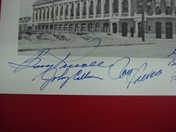 Vintage Autographed Shibe Park / Connie Mack Stadium Photo - Early Philadelphia Phillies
