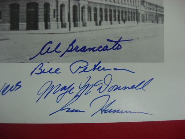 Vintage Autographed Shibe Park / Connie Mack Stadium Photo - Early Philadelphia Phillies