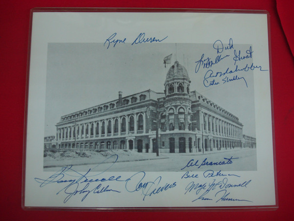 Vintage Autographed Shibe Park / Connie Mack Stadium Photo - Early Philadelphia Phillies