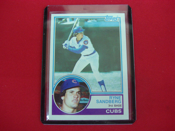 1983 Topps Ryne Sandberg Rookie Card #83 RC - Chicago Cubs - Hall of Famer