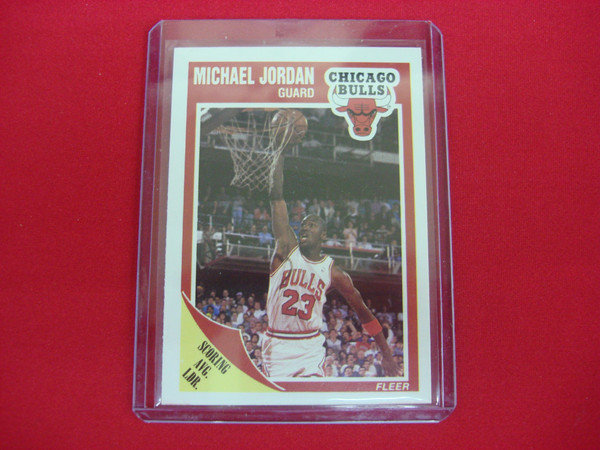 1989-90 Fleer Michael Jordan Scoring Average Leader Card (#21) - Chicago Bulls Vintage Basketball