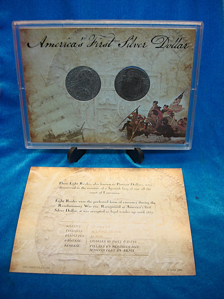 Historic Spanish 8 Reales Coin Set - America's First Silver Dollars from Shipwreck (1783)