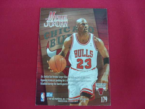 1996-97 Skybox Z Force Zupermen Michael Jordan #179 Chicago Bulls Card - Graded & Protected