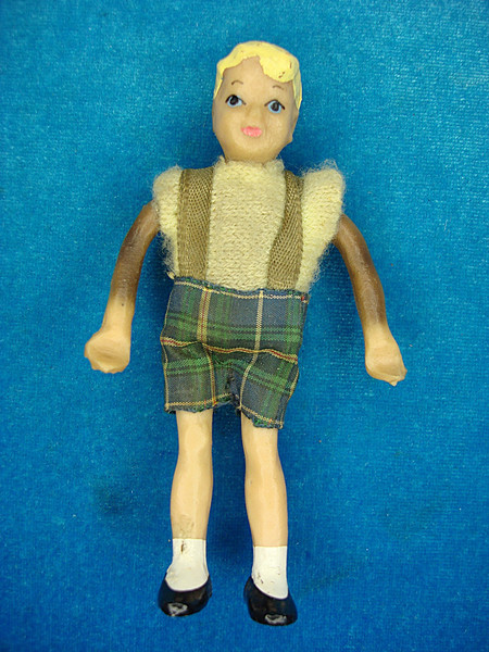 Antique German Dollhouse Boy Figure - 4