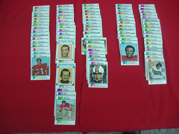 Vintage 1973 Topps Football Card Lot (406/528) - Excellent to Mint Condition