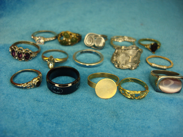 Vintage & Modern Estate Ring Lot (15 Unique Rings) - Under $3 Each!
