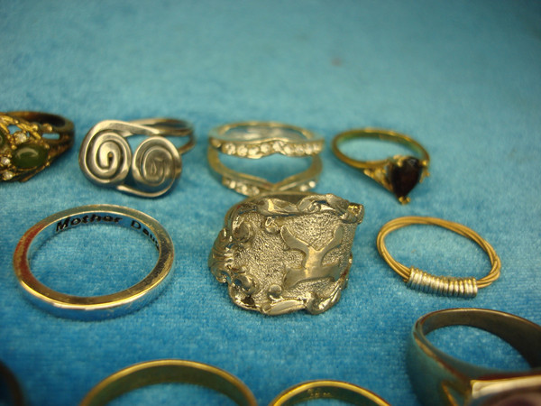 Vintage & Modern Estate Ring Lot (15 Unique Rings) - Under $3 Each!