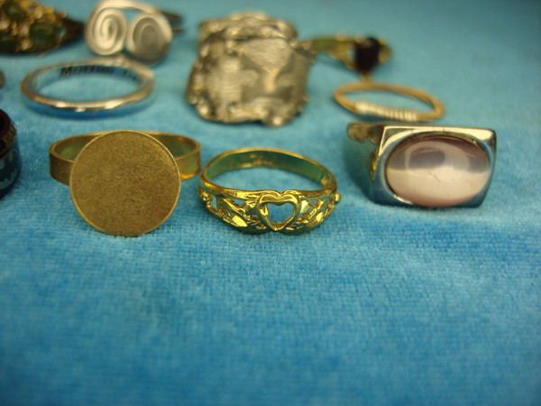 Vintage & Modern Estate Ring Lot (15 Unique Rings) - Under $3 Each!
