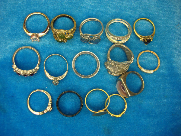 Vintage & Modern Estate Ring Lot (15 Unique Rings) - Under $3 Each!