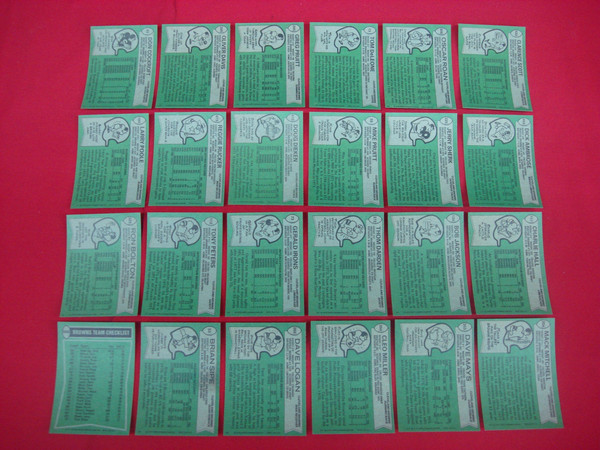 Vintage 1978 Topps Cleveland Browns Football Card Lot (24 Cards, EX-MT+ Condition)