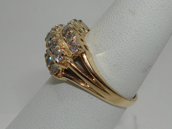 14K Gold Diamond Ring | 1.75 Carat Brilliant SI2 Diamonds | Size 7.5