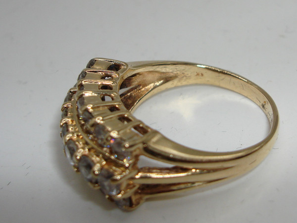 14K Gold Diamond Ring | 1.75 Carat Brilliant SI2 Diamonds | Size 7.5