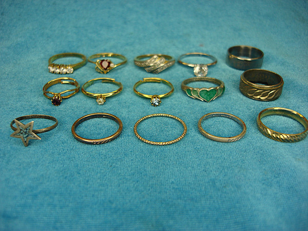 Vintage Fashion Ring Lot of 15 - Unique Estate Finds, Under $3 Each!