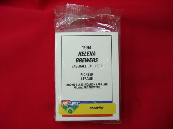 1994 Fleer ProCards Helena Brewers Team Set (Milwaukee Brewers Affiliate) - Sealed Rookie Cards