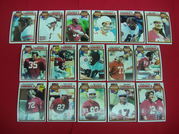 1979 Topps St. Louis Cardinals Football Card Lot (16 Cards, EX-MT+ Condition)