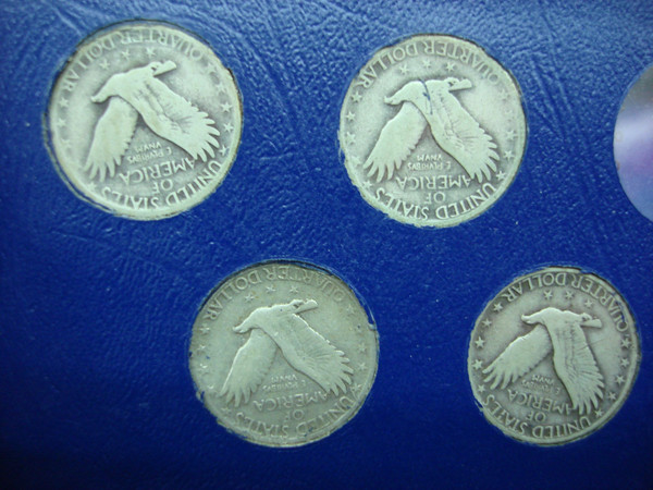 13 Standing Liberty Quarters (1925-1930-S) - Whitman Album, Including 1927-D - Silver & History