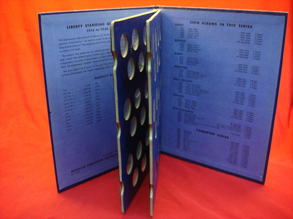 13 Standing Liberty Quarters (1925-1930-S) - Whitman Album, Including 1927-D - Silver & History