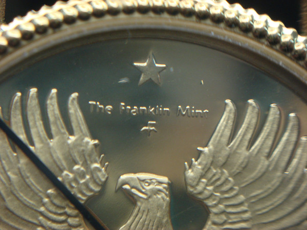 Vintage 1986 Franklin Mint Eagle Quartz Wristwatch - Unworn Condition, Runs Great