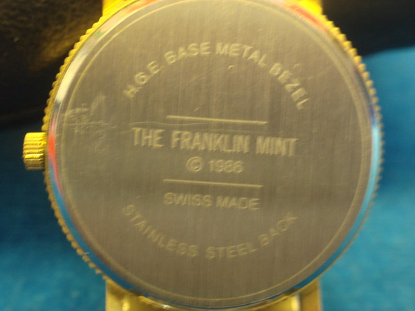 Vintage 1986 Franklin Mint Eagle Quartz Wristwatch - Unworn Condition, Runs Great