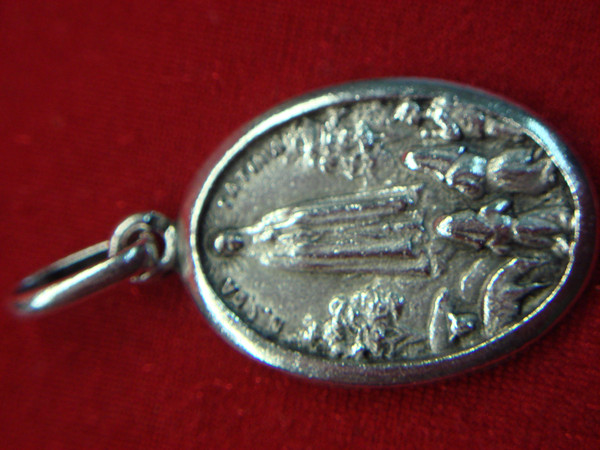 Vintage Lady of Fatima Sterling Silver Charms (Set of 3) - Unique Shapes & Sizes