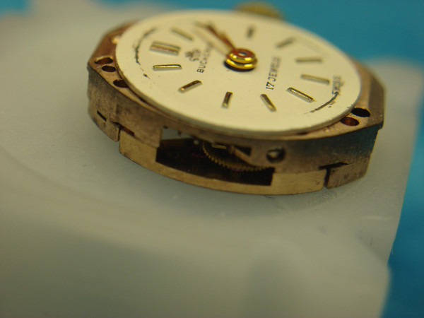 Vintage Bucherer 17-Jewel Stem Wind Movement |  Gold Cased Watch Part