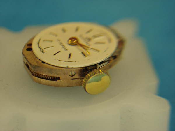 Vintage Bucherer 17-Jewel Stem Wind Movement |  Gold Cased Watch Part