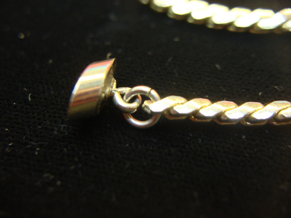 Vintage Gold Tone Pocket Watch Chain - 8 Inch, Heavy Links, Made in Germany